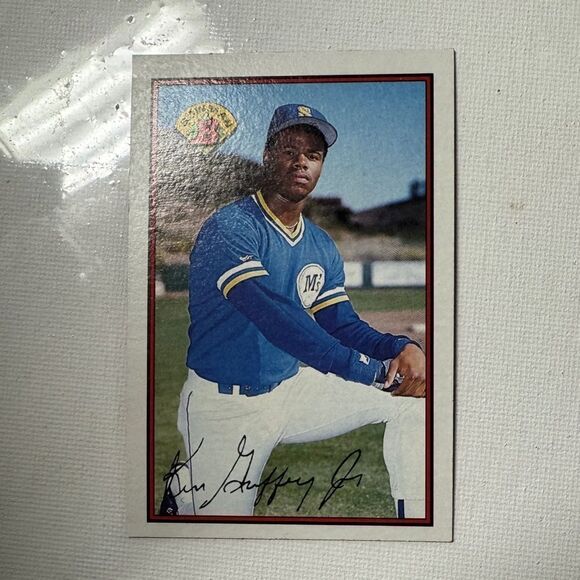 1989 Ken Griffey Jr . Mariners HOF Bowman Tiffany #220 mint cond rare one - Picture 1 of 2